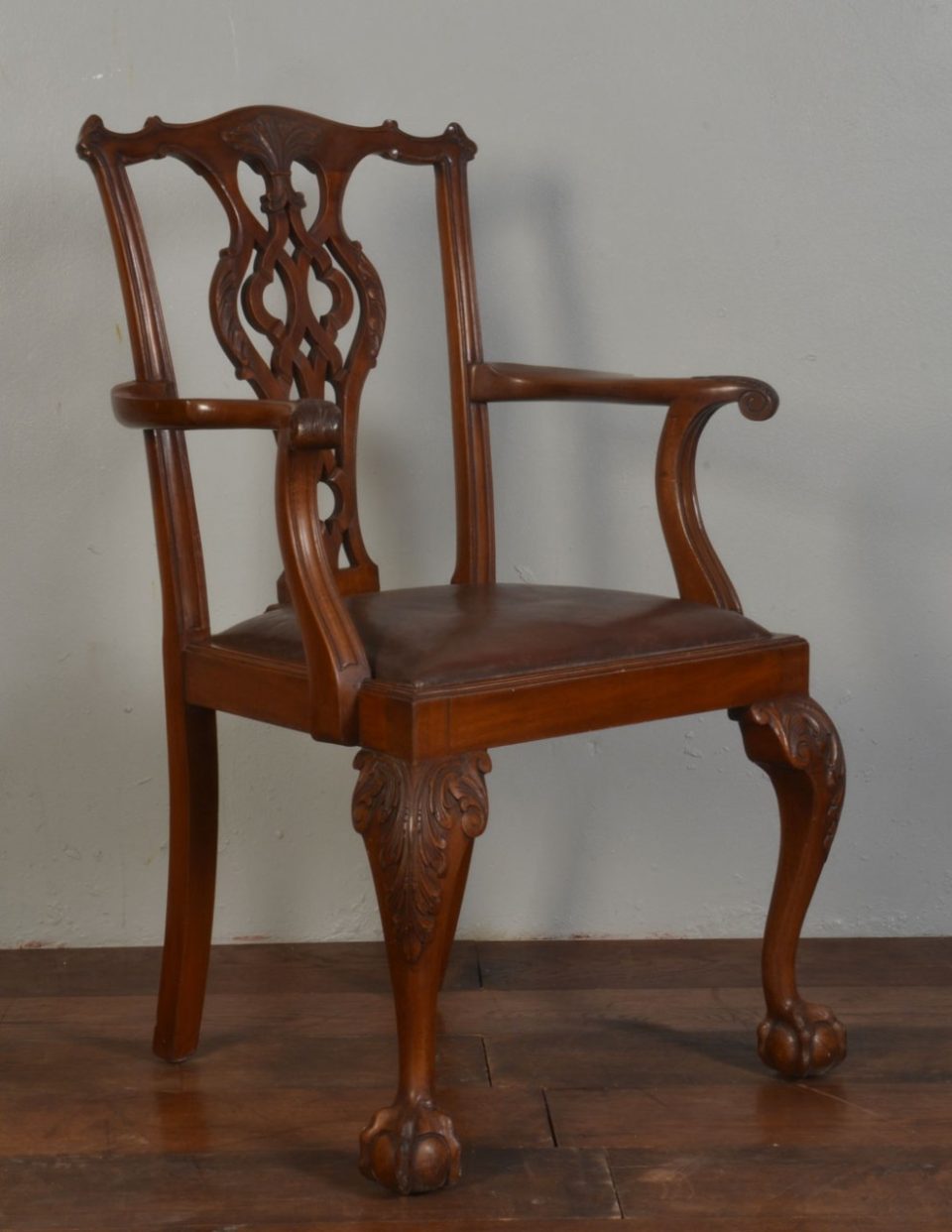 Chippendale style Arm Chair circa 1900