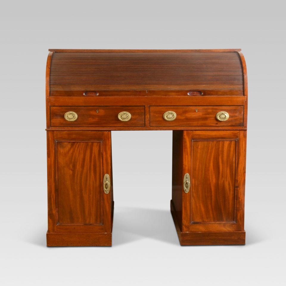 Victorian mahogany roll top desk circa 1880