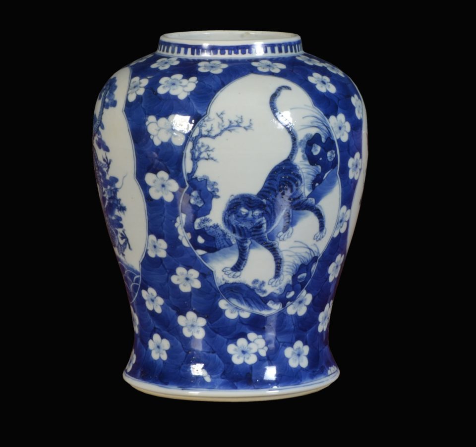 Late 19th Century Chinese Blue and White Vase