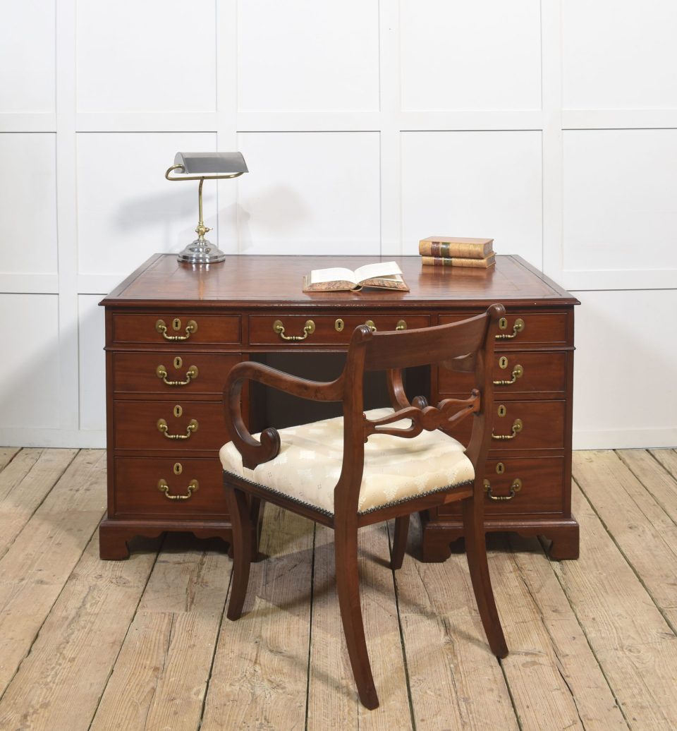 Mahogany partners desk