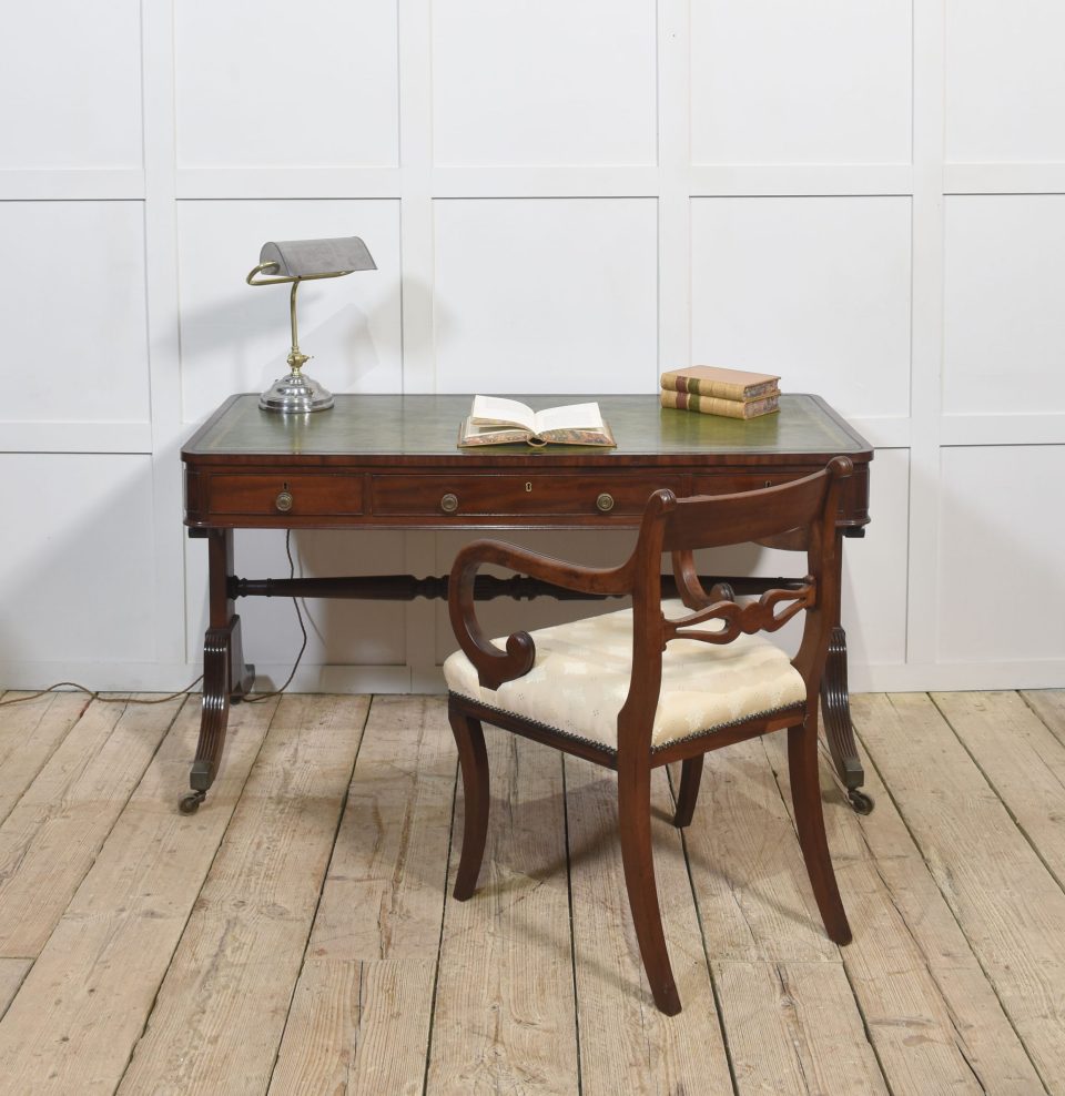 Regency mahogany library table