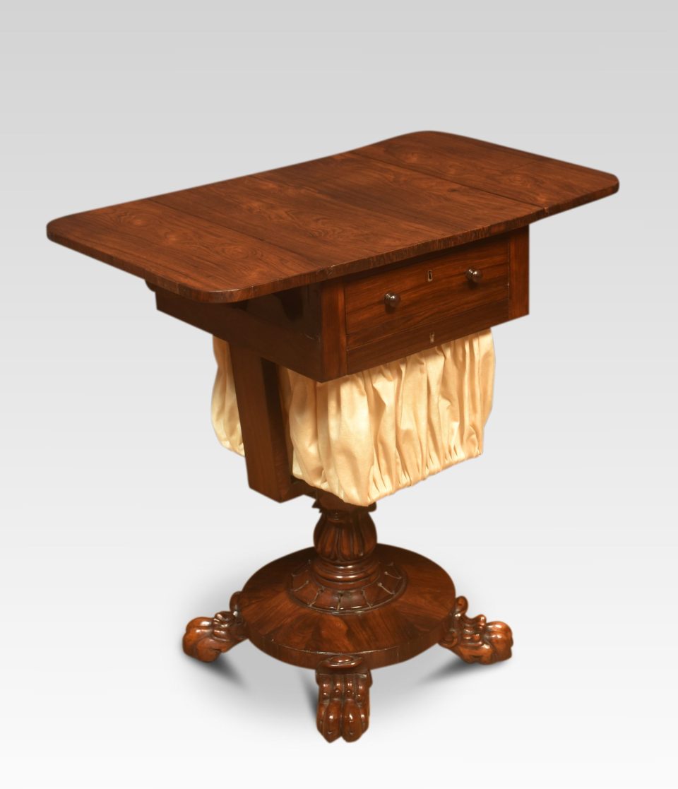 Rosewood sewing table