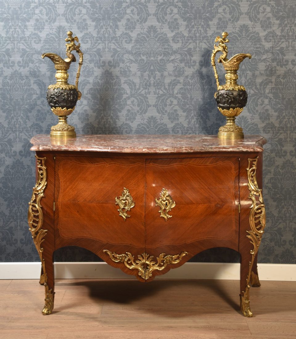 Late 18th century French gilt bronze mounted kingwood commode