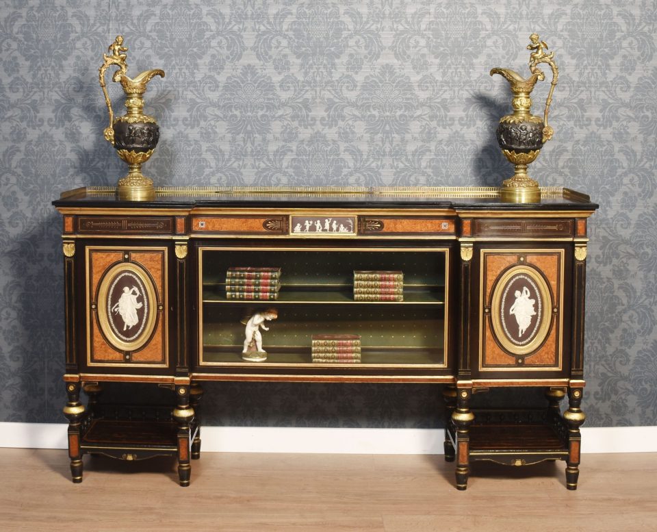 English coromandel cabinet by Lamb of Manchester