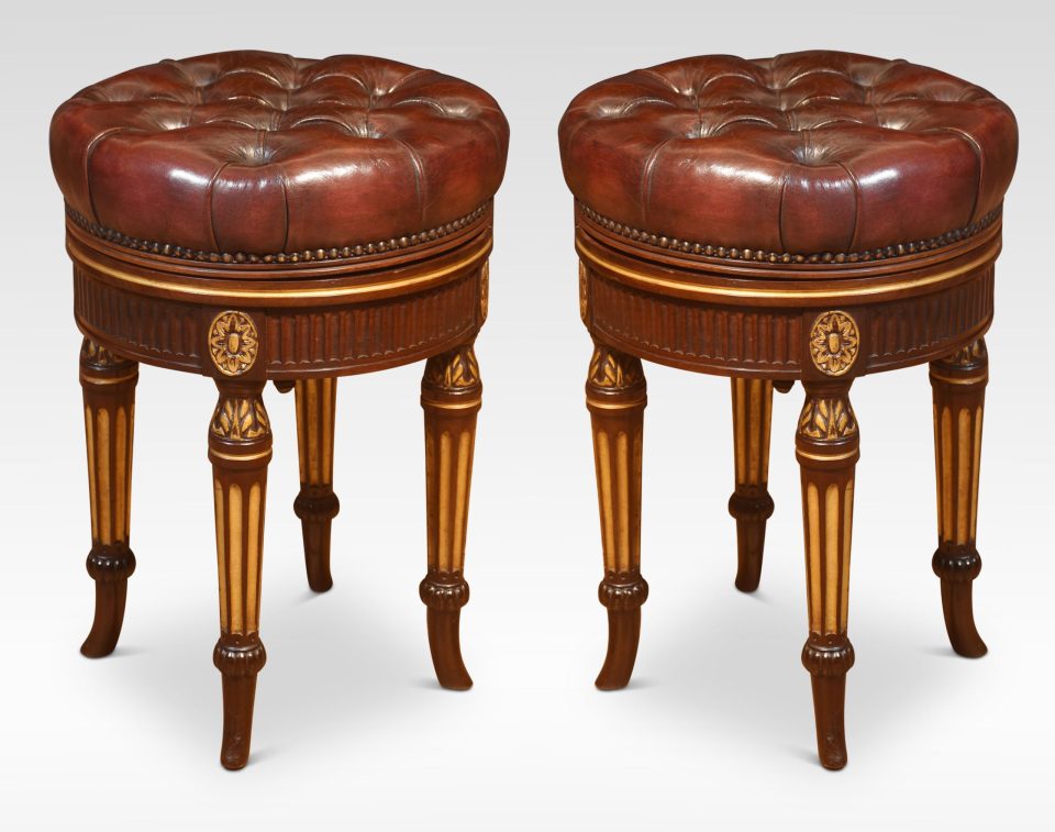 Pair of 19th Century adjustable stools