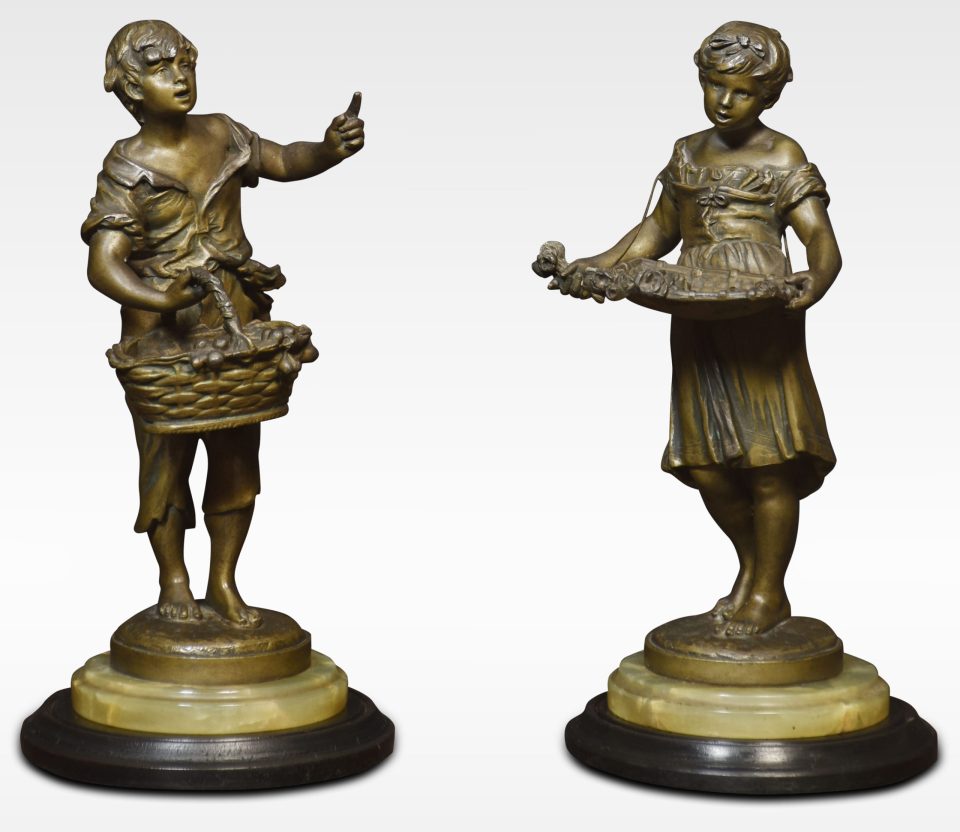 Pair Of French Spelter Figures