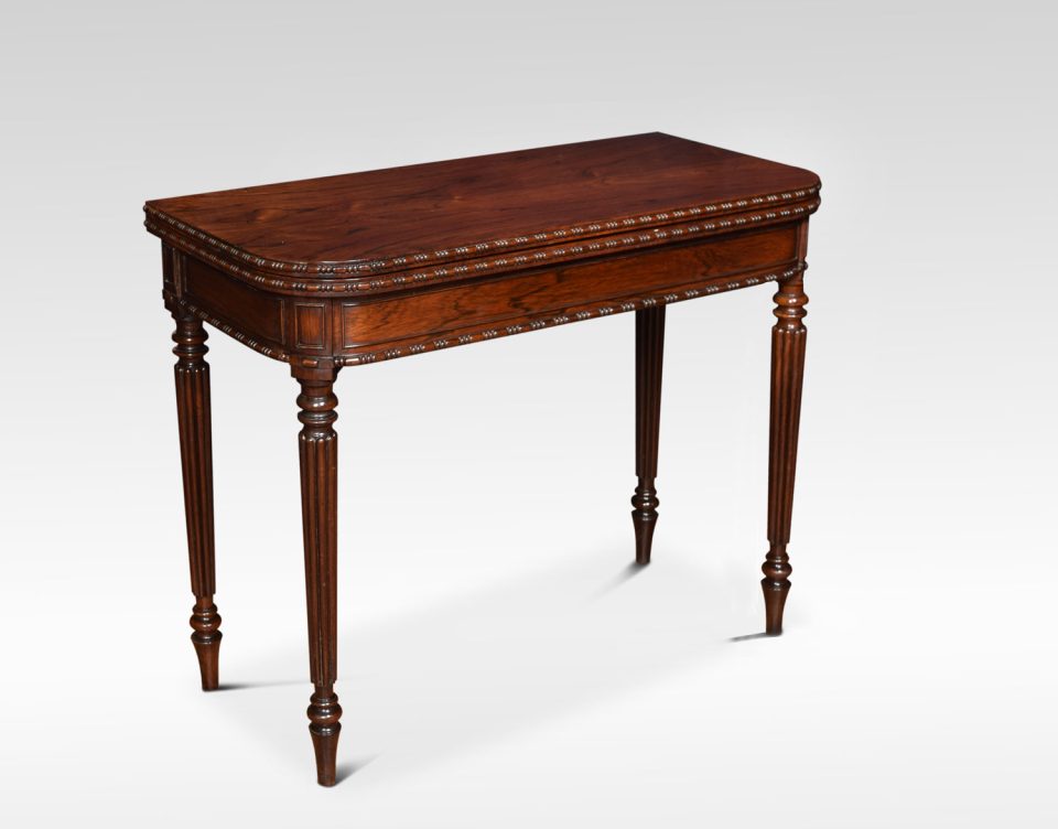 Regency rosewood card table