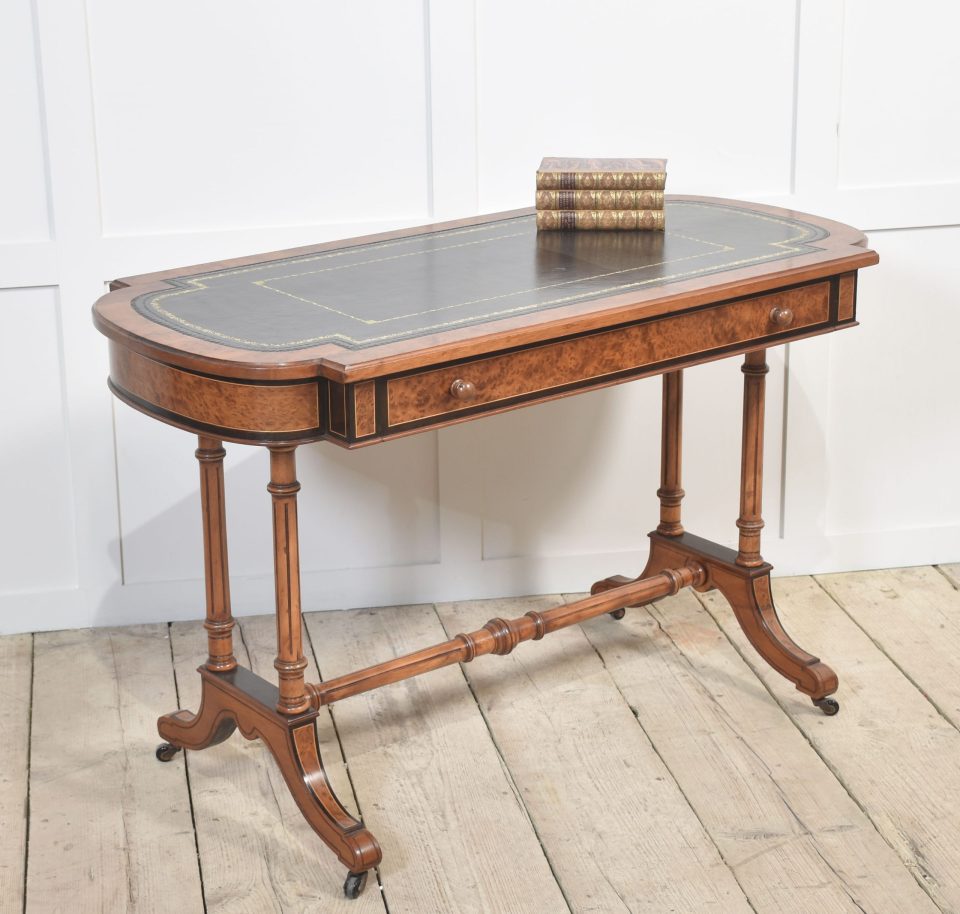 19th Century walnut writing table
