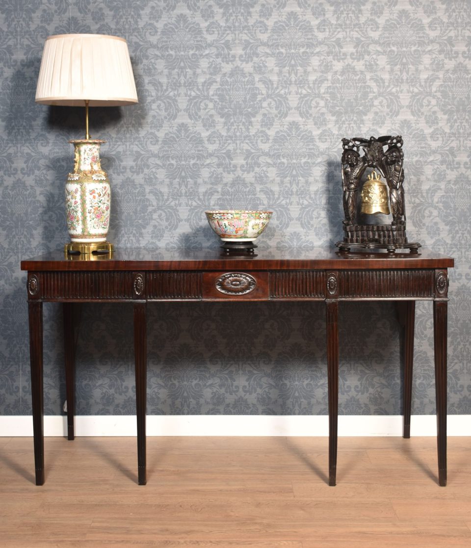 Mahogany console table