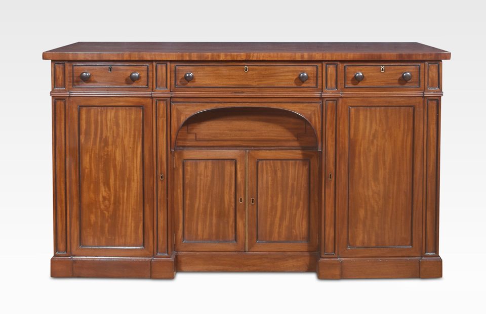 Regency mahogany four door Sideboard