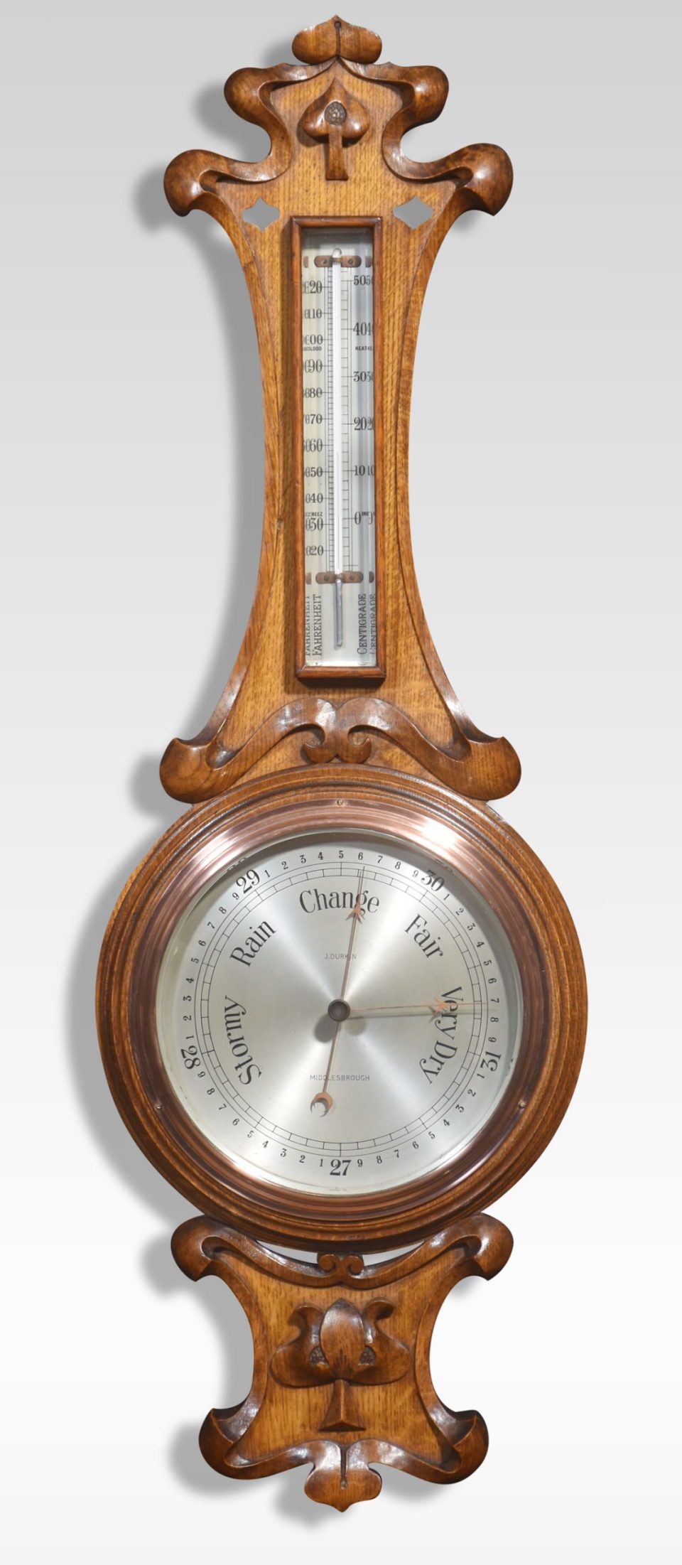 Oak barometer