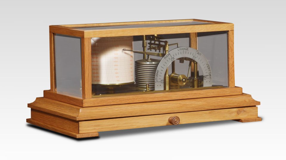 Barograph and barometer by Negretti & Zambra