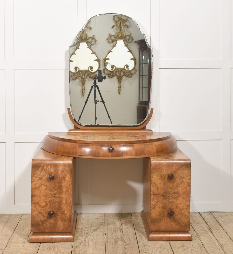 Art Deco Burr Walnut Dressing Table