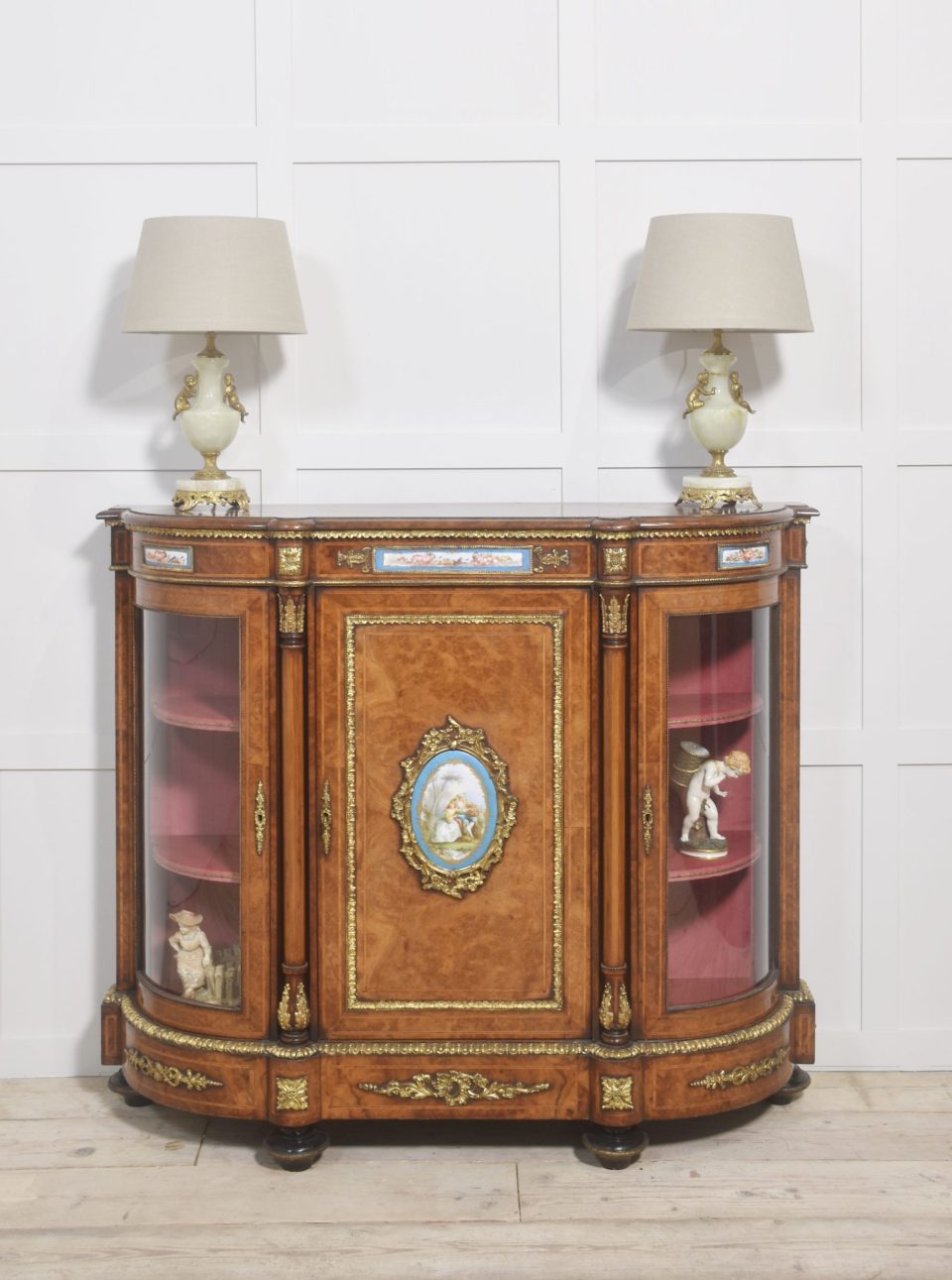Burr Walnut Credenza