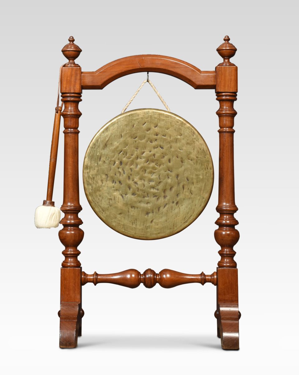 Walnut framed diner gong