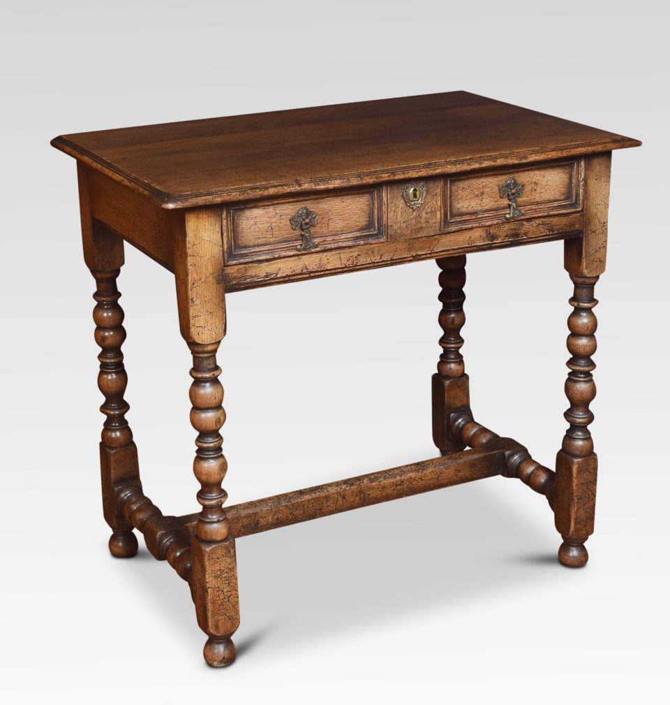 17th Century style oak side table