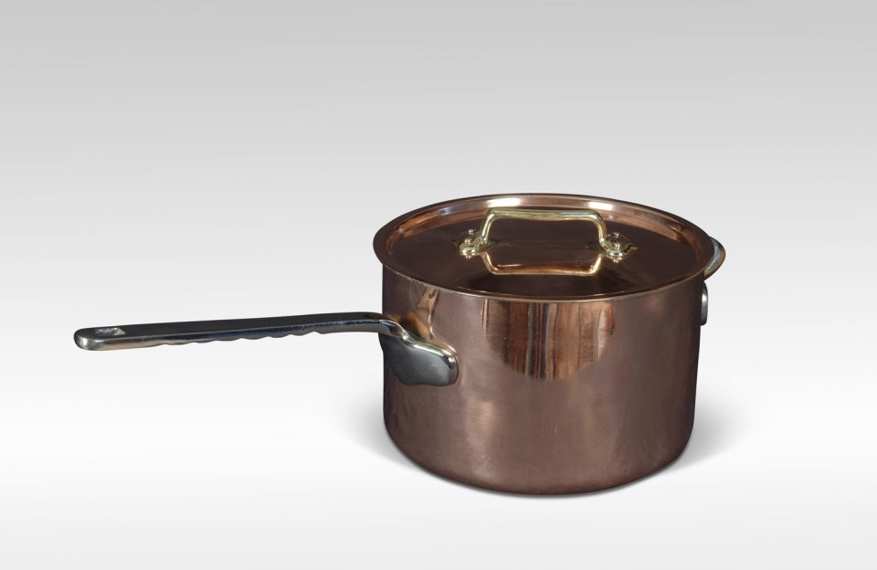 Very Large Copper Saucepan and lid