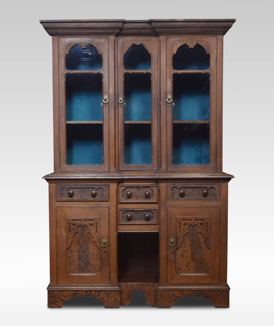 Scrumbled painted pine kitchen dresser