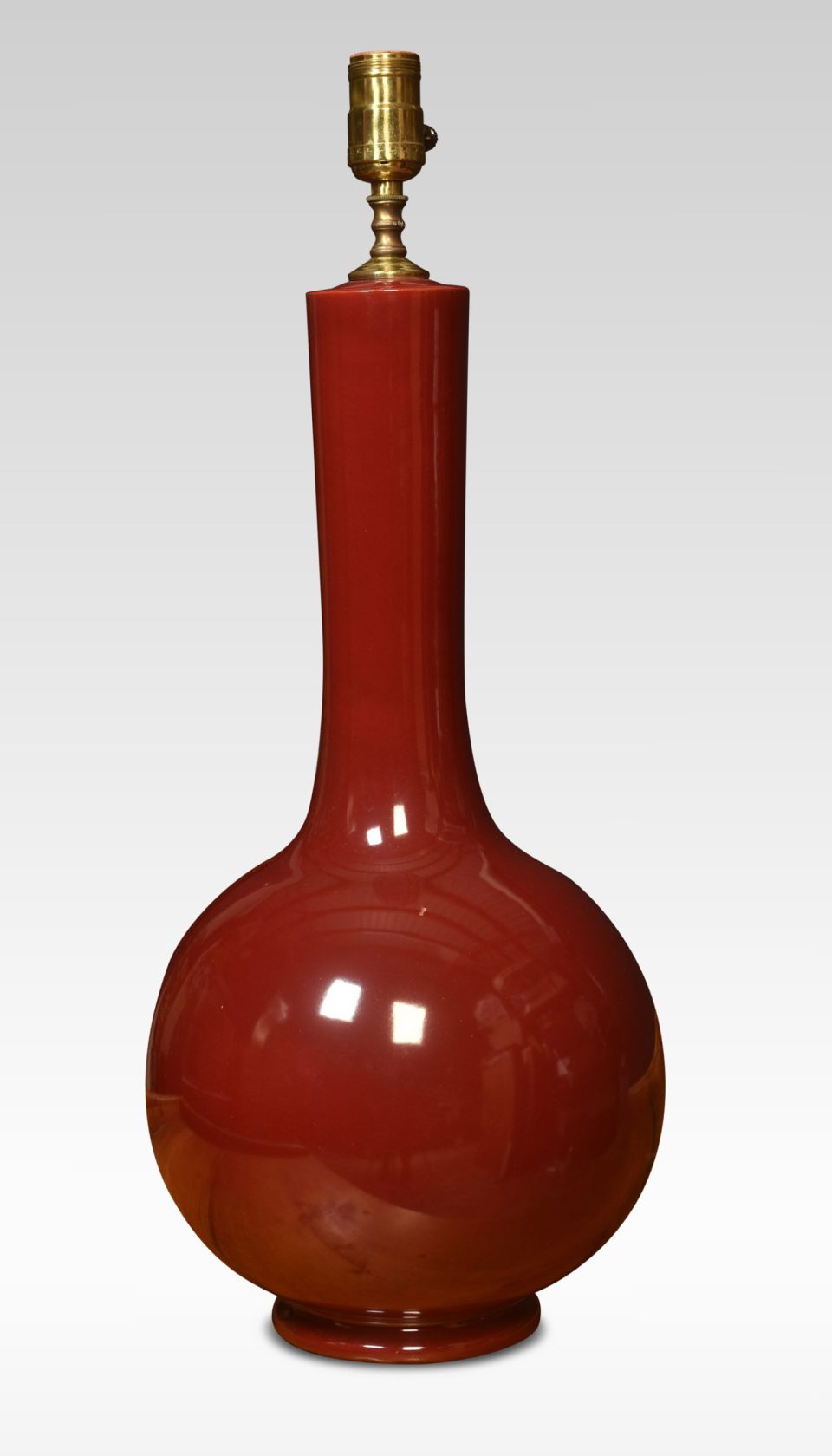 Chinese flambe vase lamp