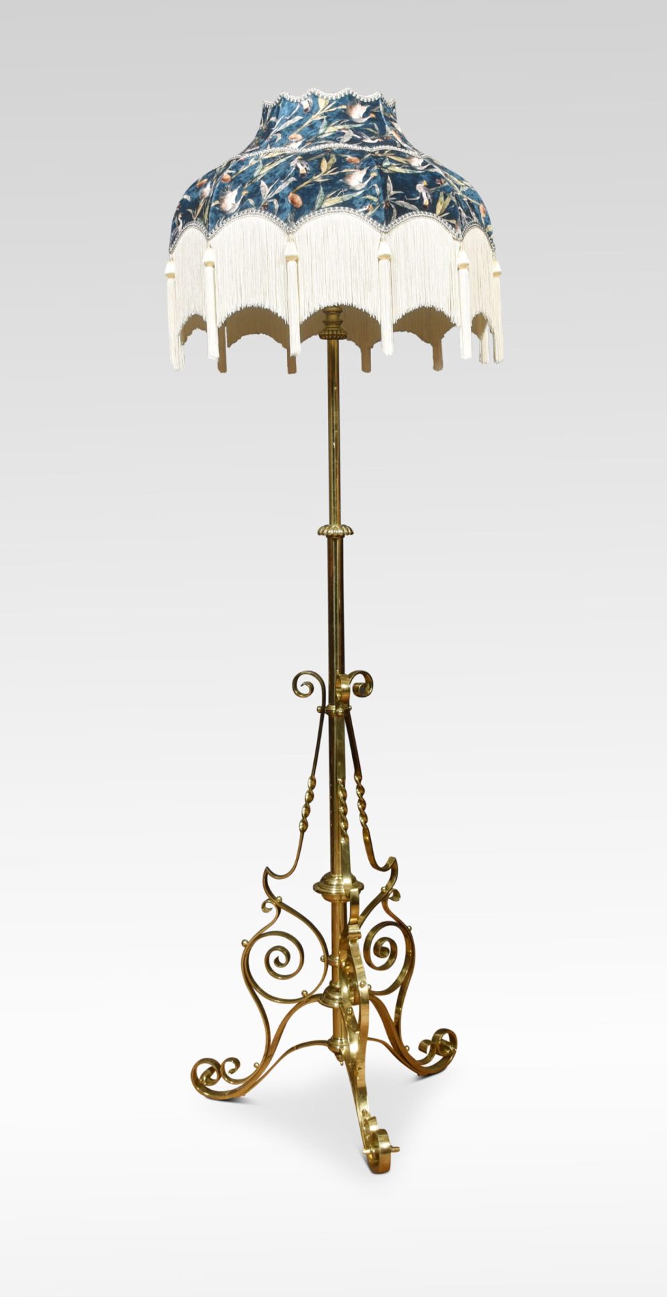 Brass ajustable standard lamp