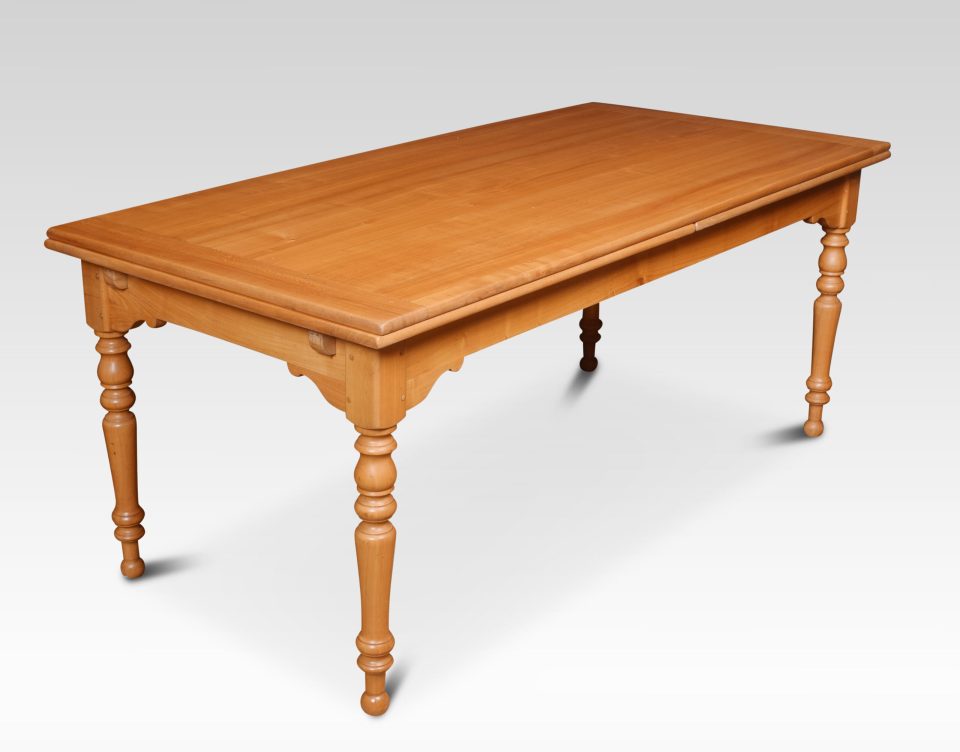 Very large fruitwood farmhouse table