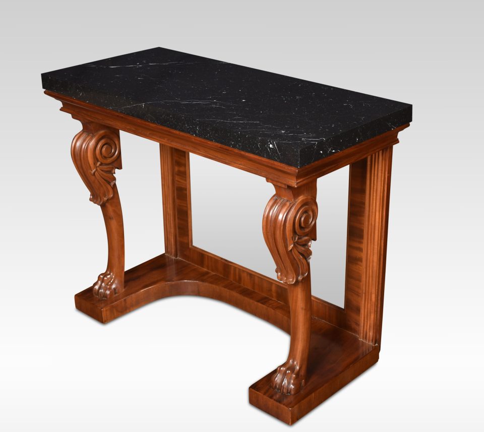 Regency mahogany console table