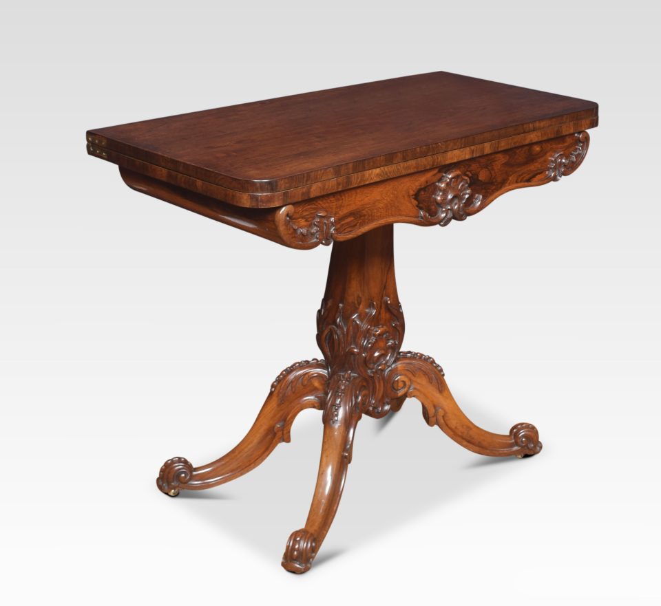 Rosewood card table