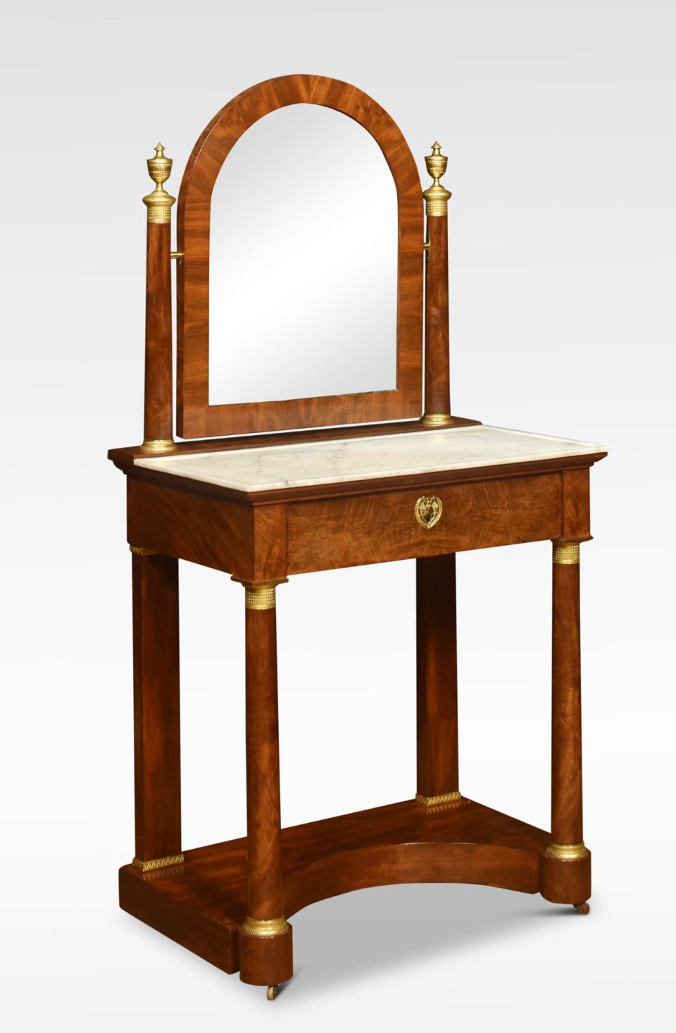 French ormolu mounted Empire dressing table