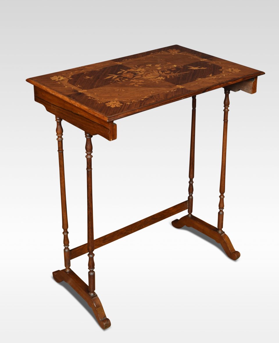 Rosewood inlaid side  table