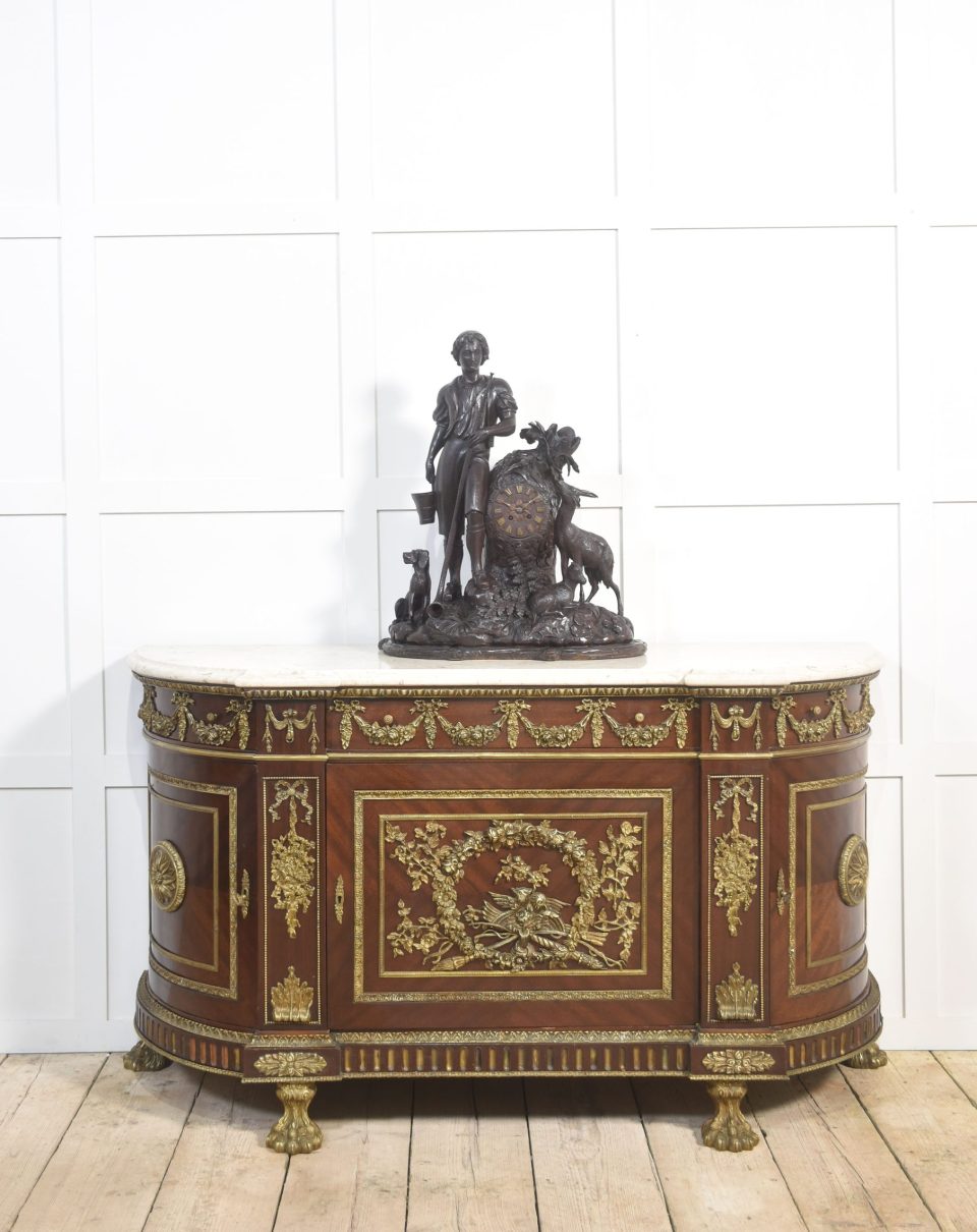 Louis XVI style mahogany cabinet