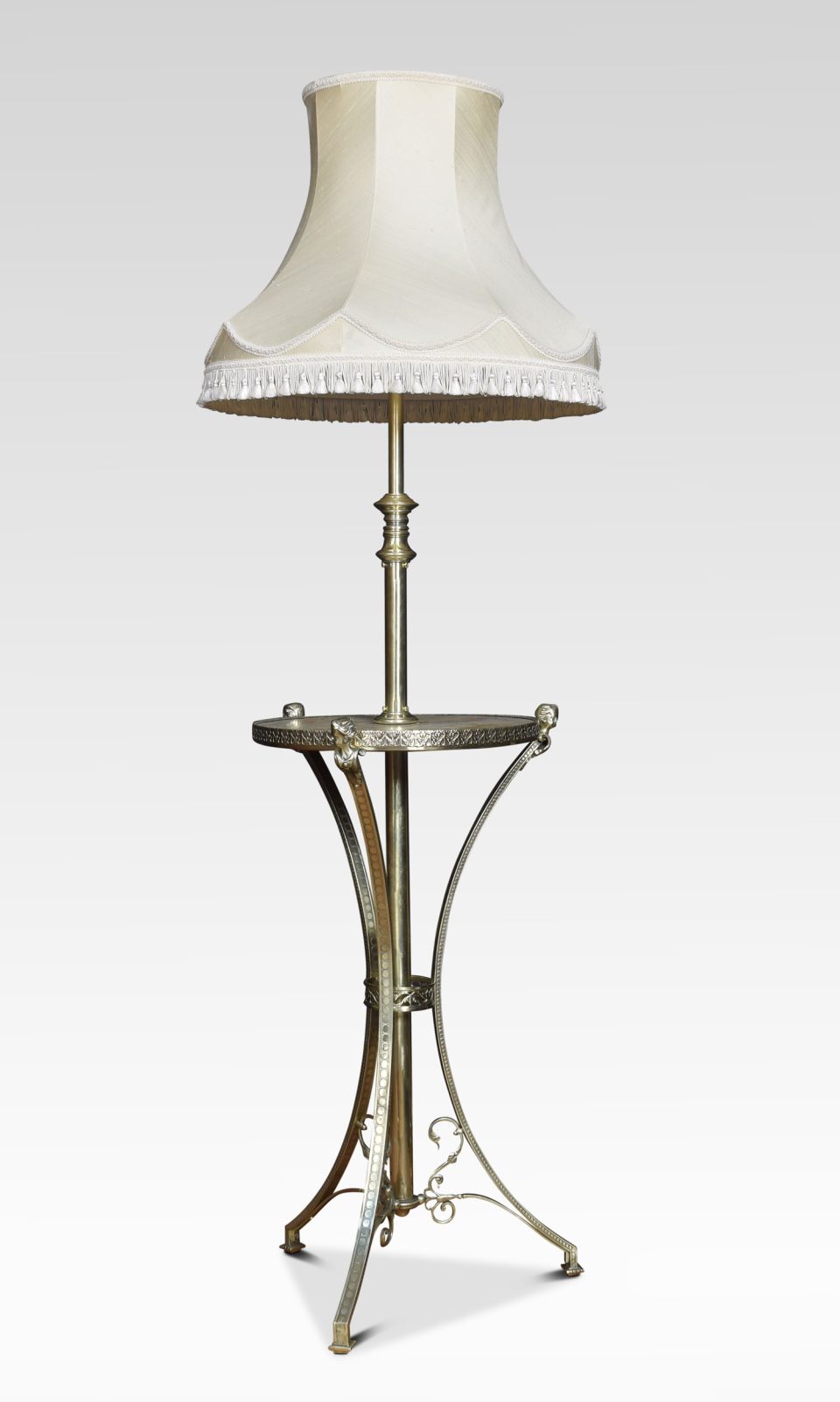 Brass and Onyx adjustable Standard Lamp
