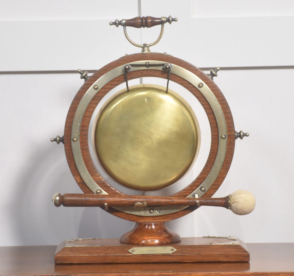 Oak framed nautical dinner gong