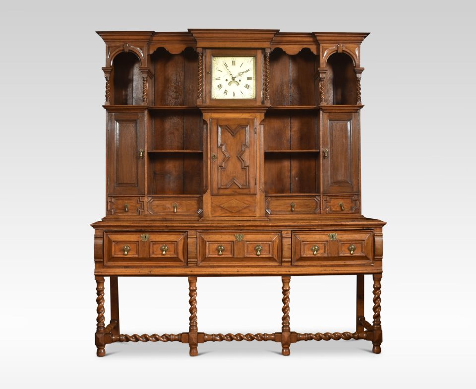 Jacobean style oak dresser
