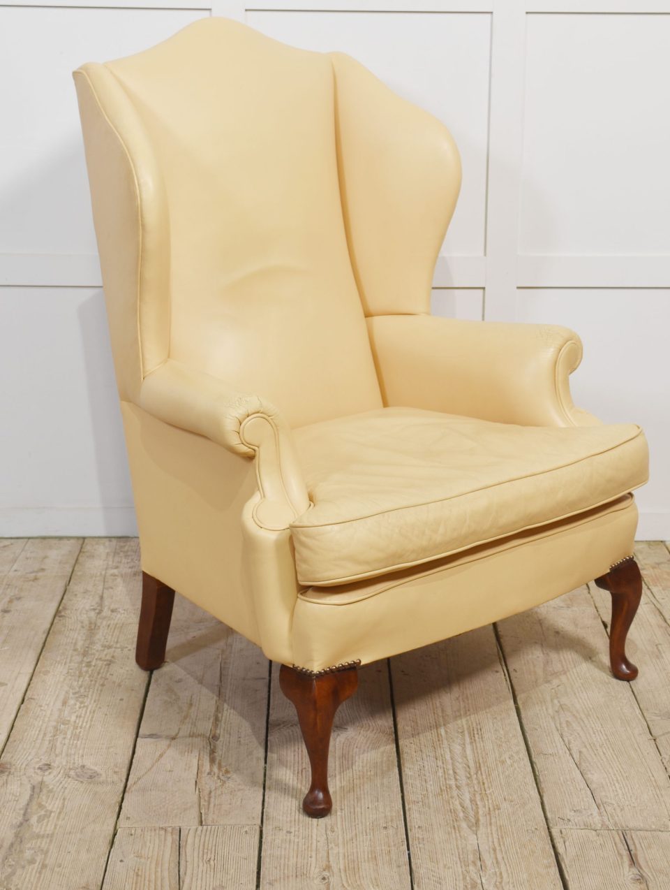 Georgian style wingback armchair
