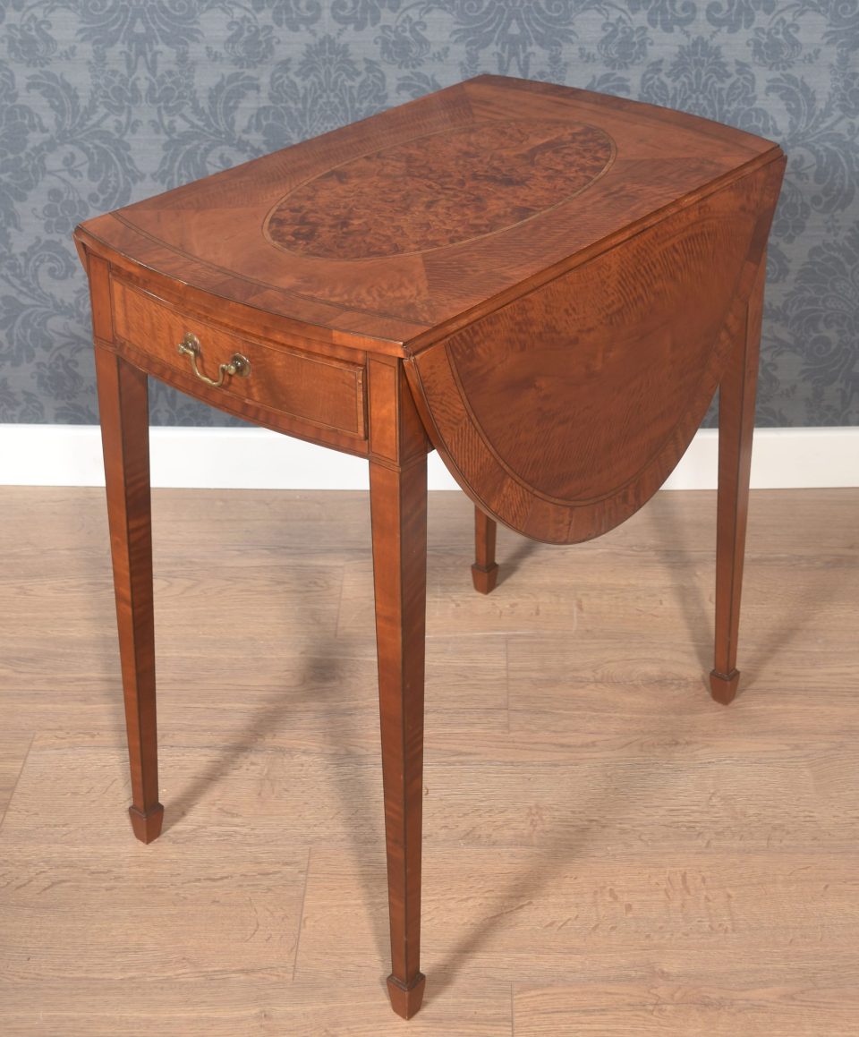 George III satinwood Pembroke table