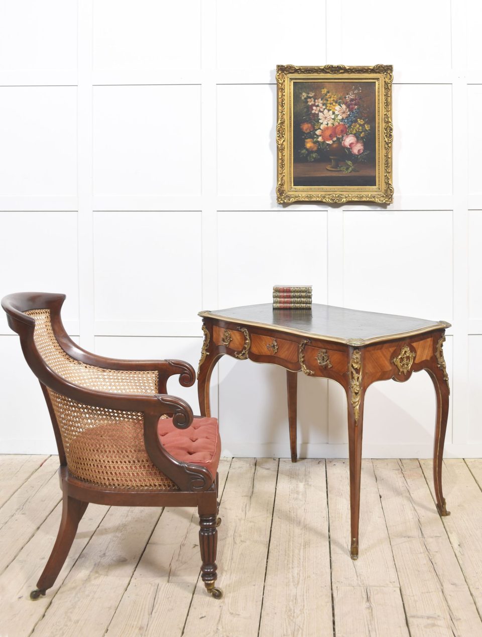 19th century bronze mounted bureau plat