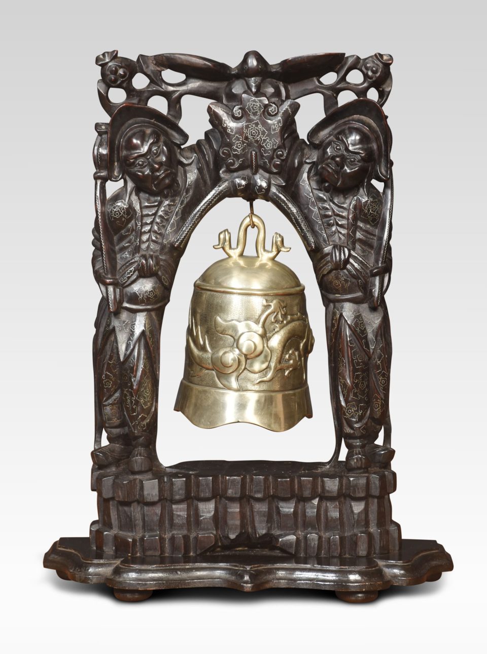 Oriental brass temple bell