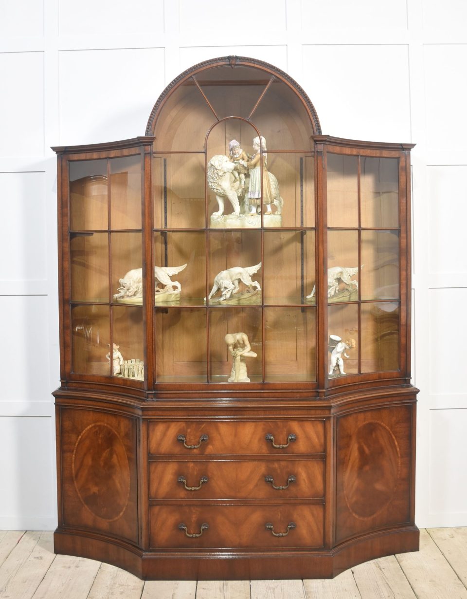 Mahogany glazed display cabinet