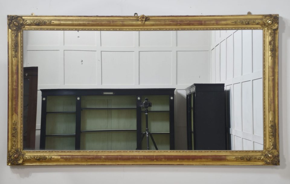 Large 19th century giltwood wall mirror