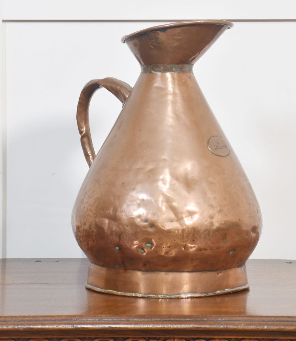 19th Century copper haystack two gallon measure