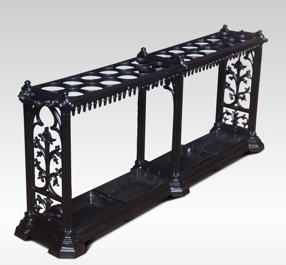 Cast iron twenty-four ring umbrella stand