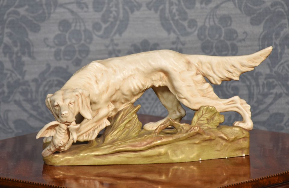 Royal Dux figure of a setter