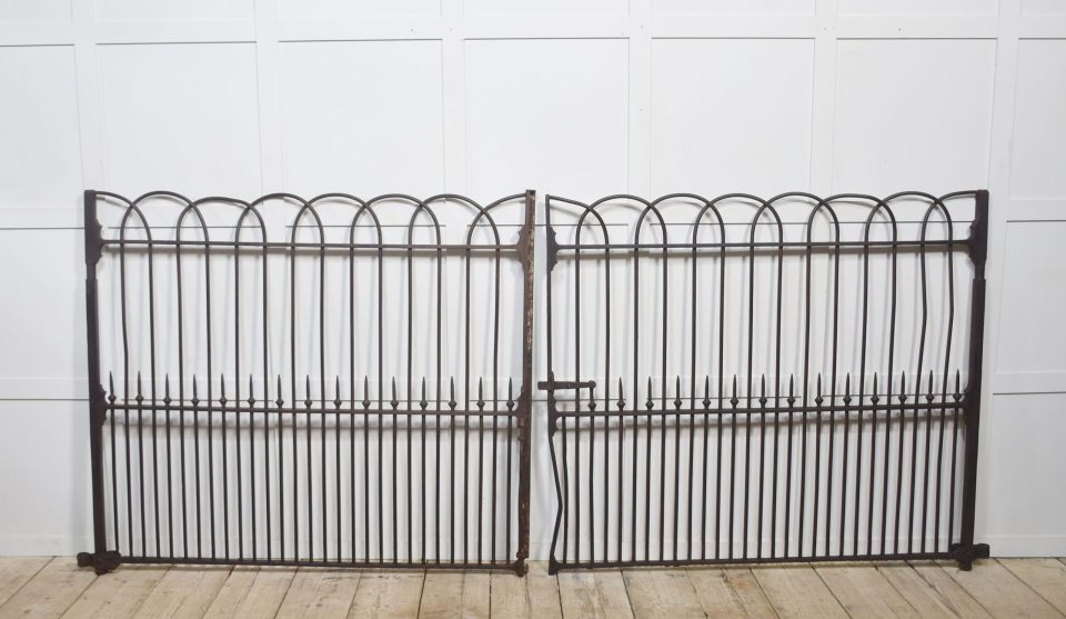 Pair of 19th Century cast and wrought iron gates