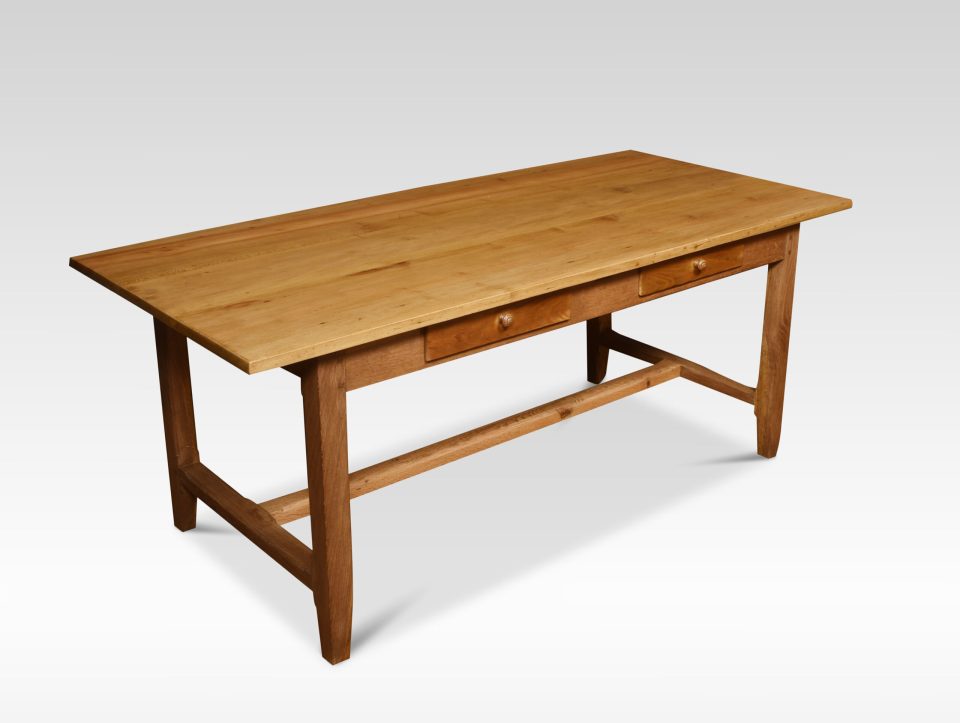 Large kitchen dining refectory table