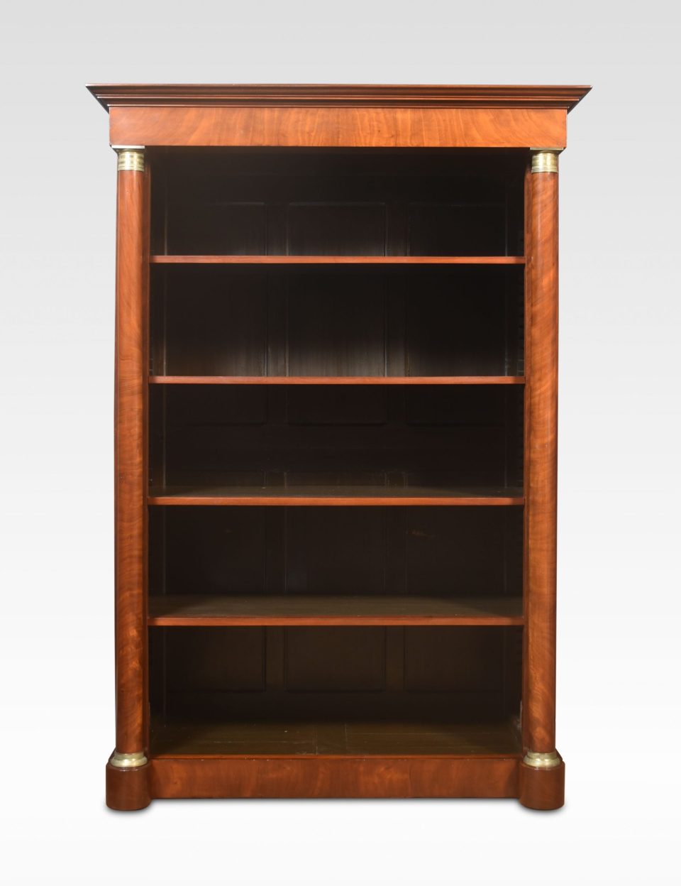 Large Empire style open bookcase