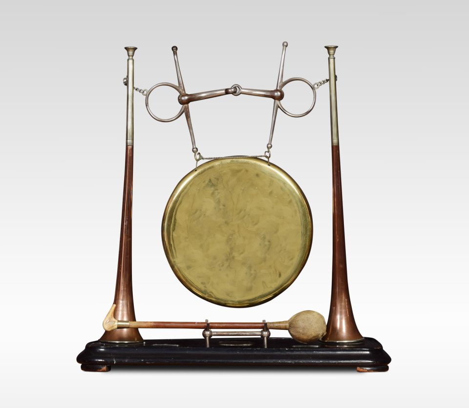 late Victorian hunting novelty dinner gong