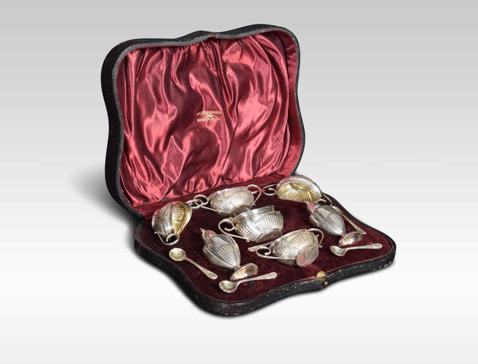 Walker & Hall  silver Condiment Set