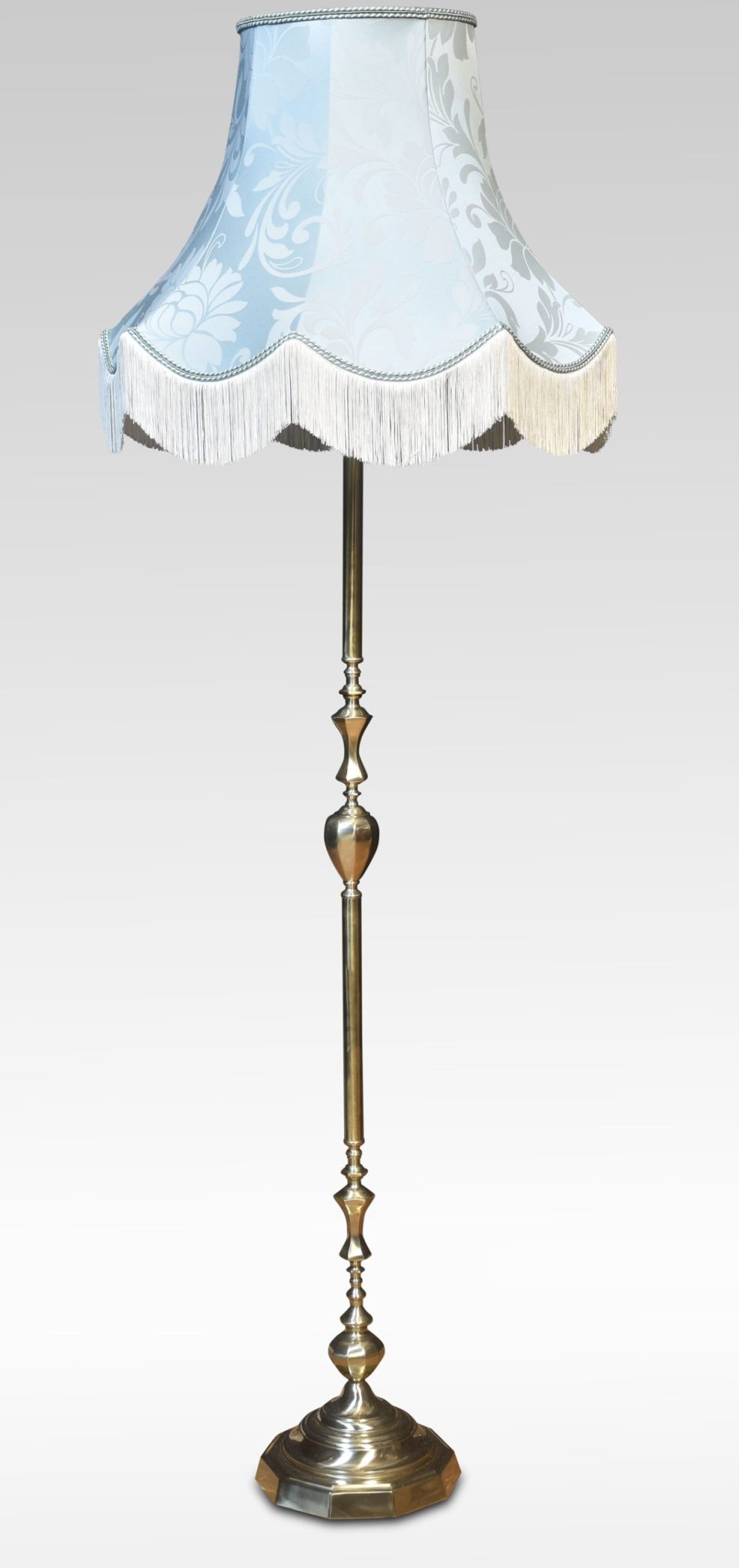 Brass standard lamp