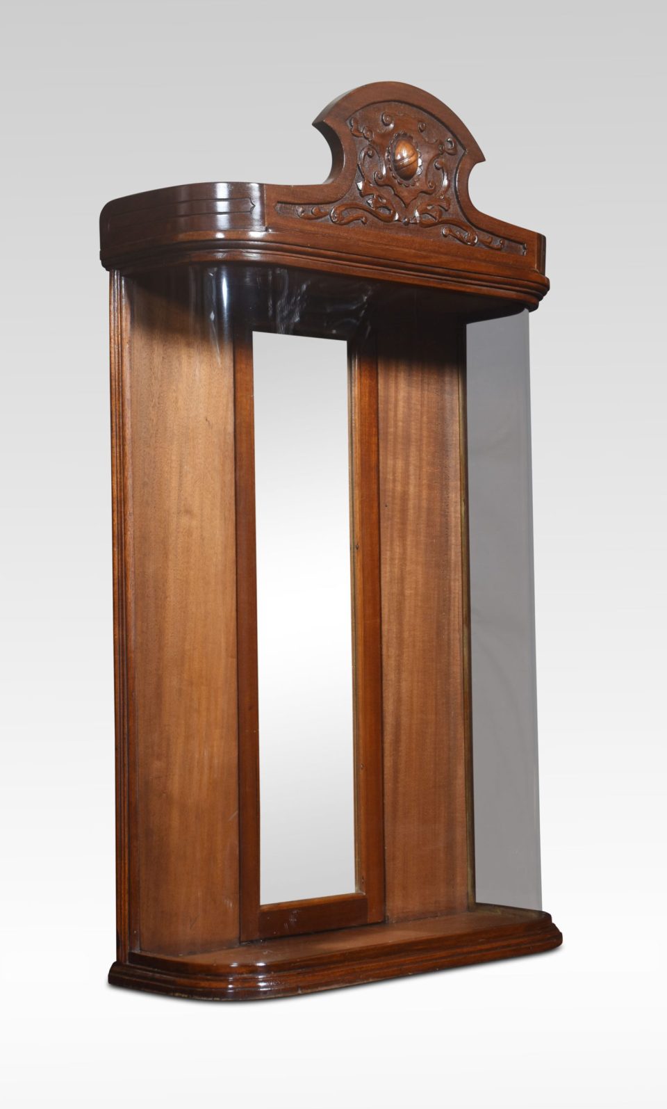 Bow fronted display cabinet