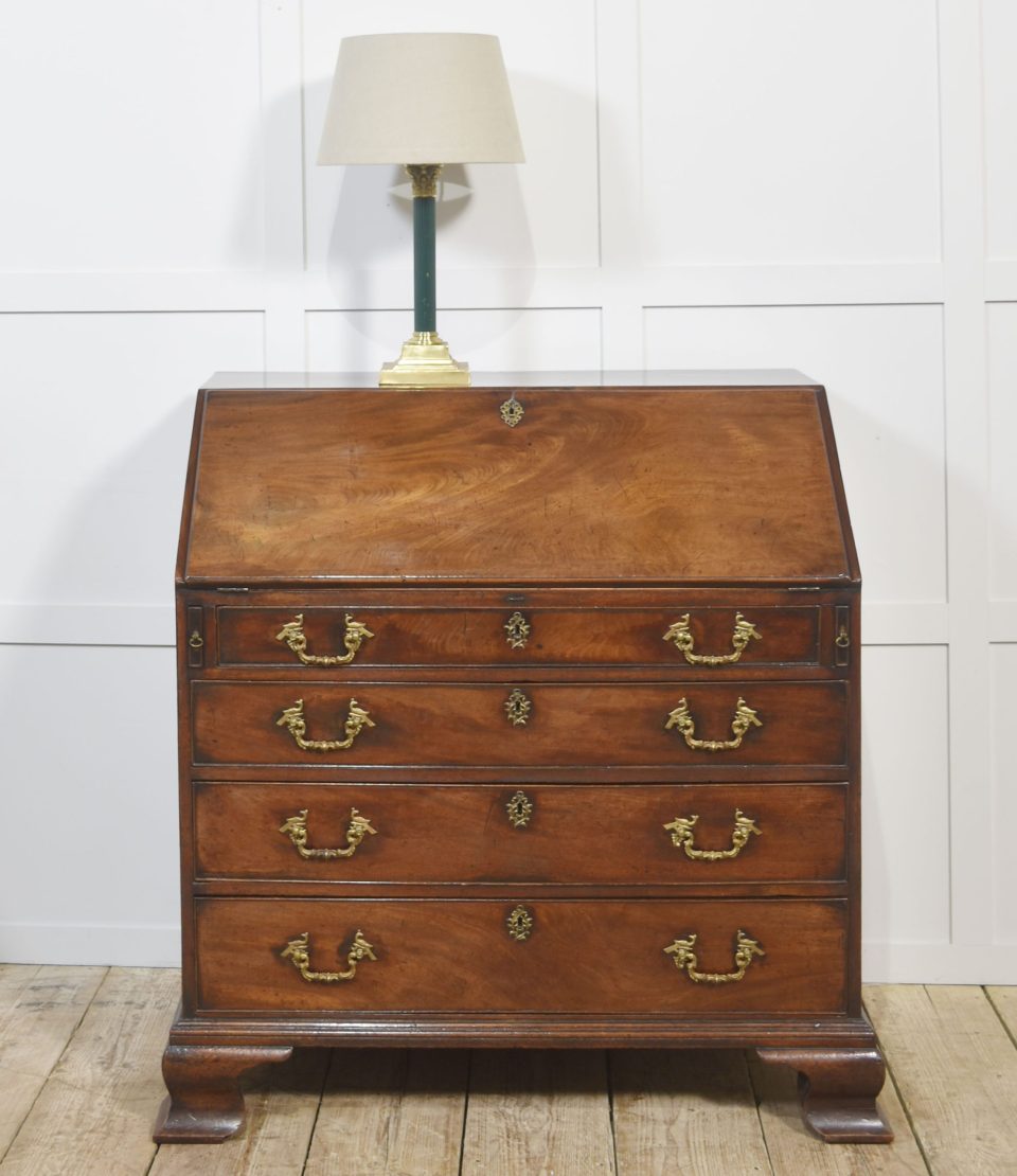 George III Mahogany Bureau